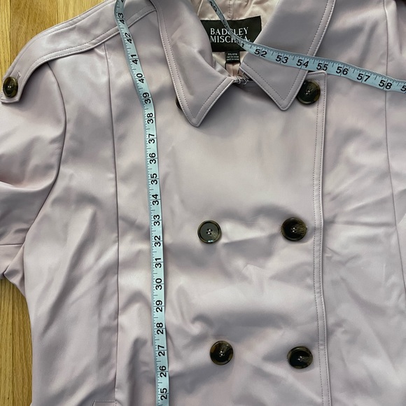 Badgley Mischka Blush Vegan Leather Trench- NWT - Picture 15 of 16